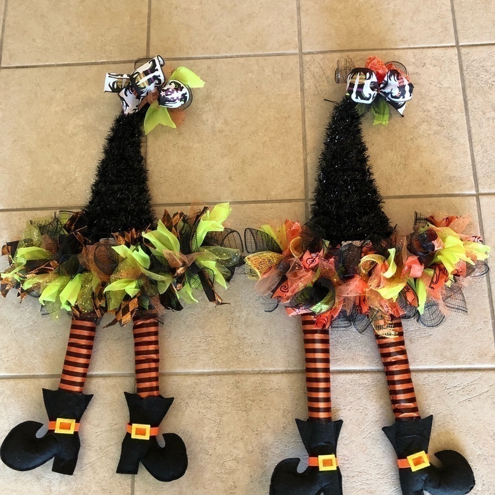 Halloween witch Door decor
